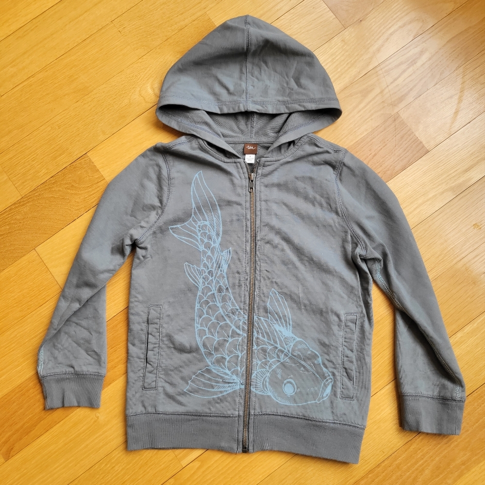 Tea Collection Boys Koi Print Hoodie Size 8